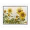 Stupell Industries Sunflower Garden Farm Burlap Wall Art in Gray Frame